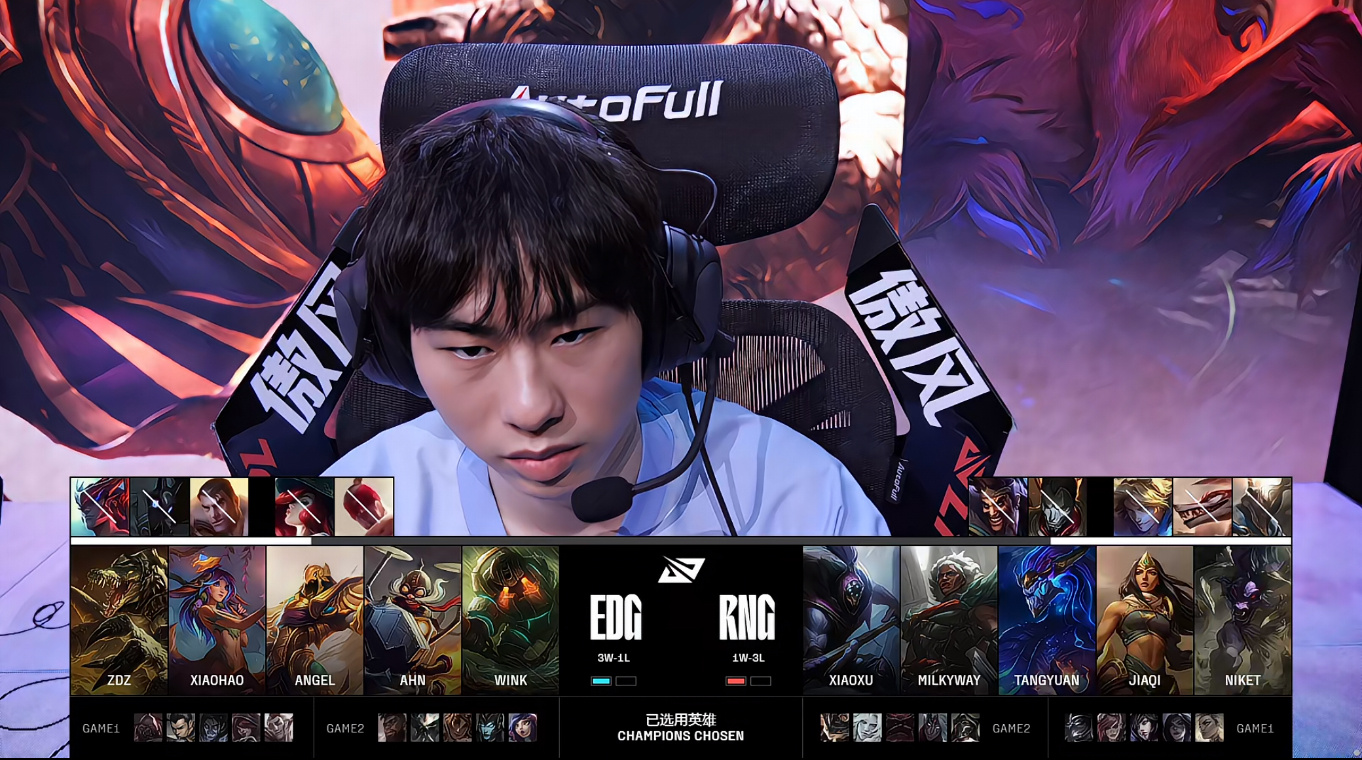 包含RNG绝杀EDG，Huni关键制胜的词条